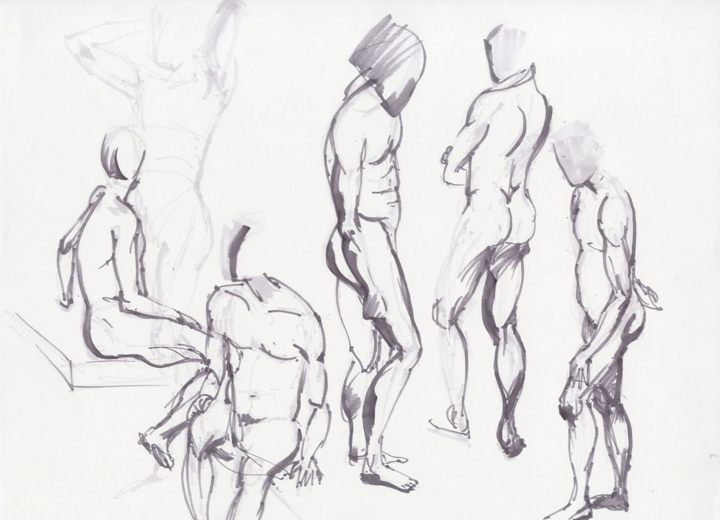 Figure Drawing in Marker