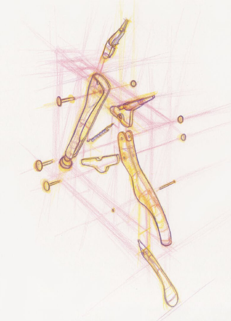 Vice Grip Exploded Technical Drawing